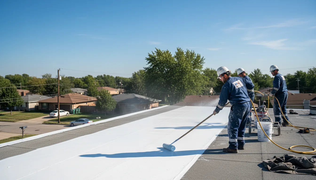 Commercial roof coating in Delton, MI near me